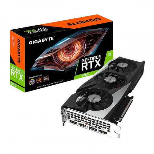 TARJETA DE VIDEO GIGABYTE RTX-3060 GAMING OC 12GB GDDR6 192BIT 2HDMI 2DP 3VENT. PCIE 4.0