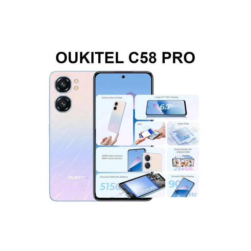 OUKITEL SMART PHONE C58 PRO (Teléfono celular Smartphone)