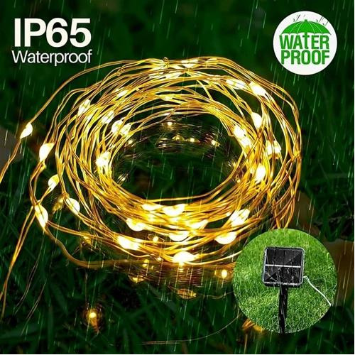 Luz LED de cable de cobre de 12m de luz cálida