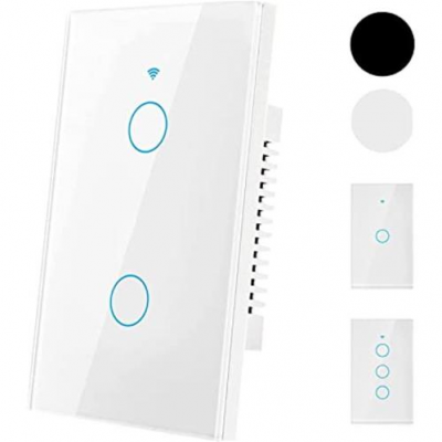 Switch De Luz Táctil Smart 2 Canales Wifi Teclam