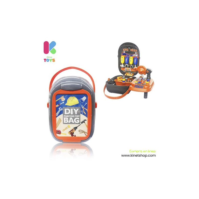 Maletín juguete set de herramientas 37 PCS modelo 8033