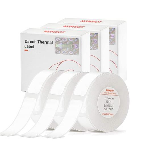 ROLLO DE PAPEL DE ETIQUETA BLANCA