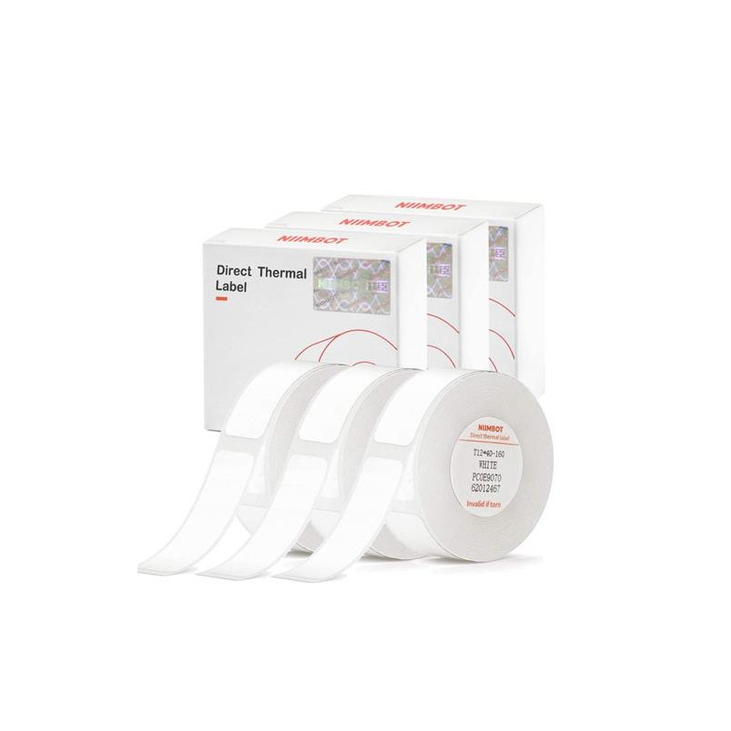 ROLLO DE PAPEL DE ETIQUETA BLANCA