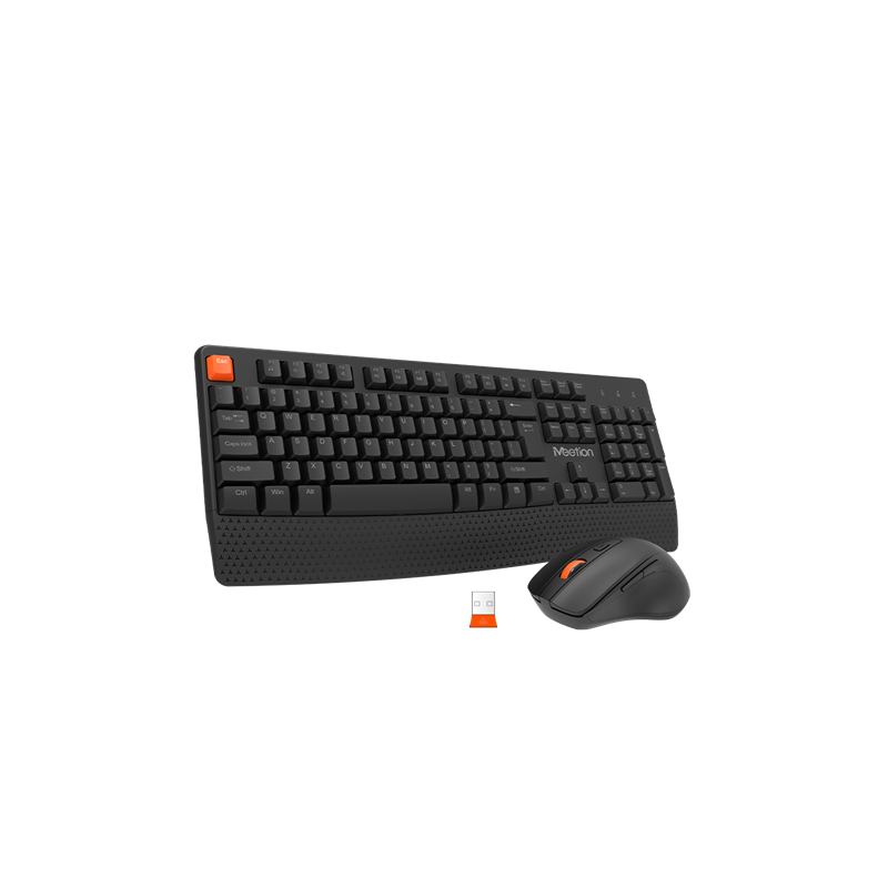 COMBO  TECLADO MOUSE NEGRO MEETION 2 N1 MT-C4130 WIRELESS 