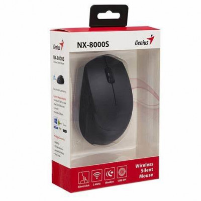 MOUSE  WIRELESS GENIUS NX-8000S  USB NEGRO