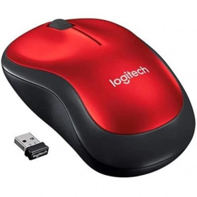 MOUSE LOGITECH  WIRELESS M185 RED