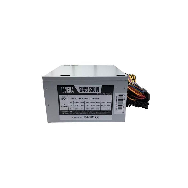 Fuente de poder 650 Watts + cable de poder