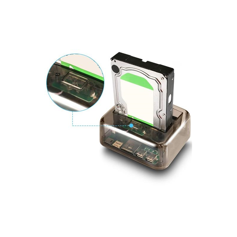 Lector De Disco Duro Usb3.0 SATA+IDE+Tarjeta