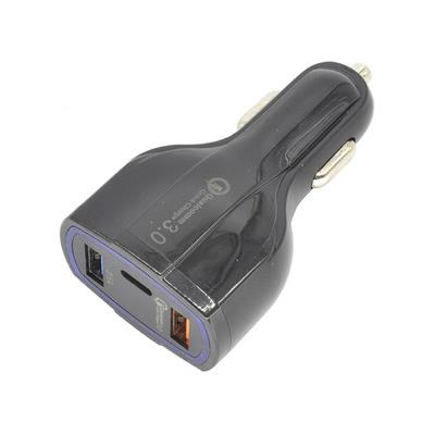 CARGADOR CIGARRERA TIPO C USB3.0+USB3.5A 7AMP