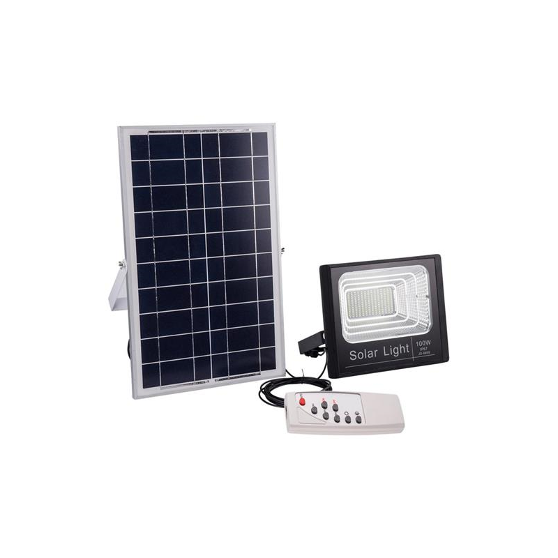 Reflector LED SOLAR incluye panel 100W IP67