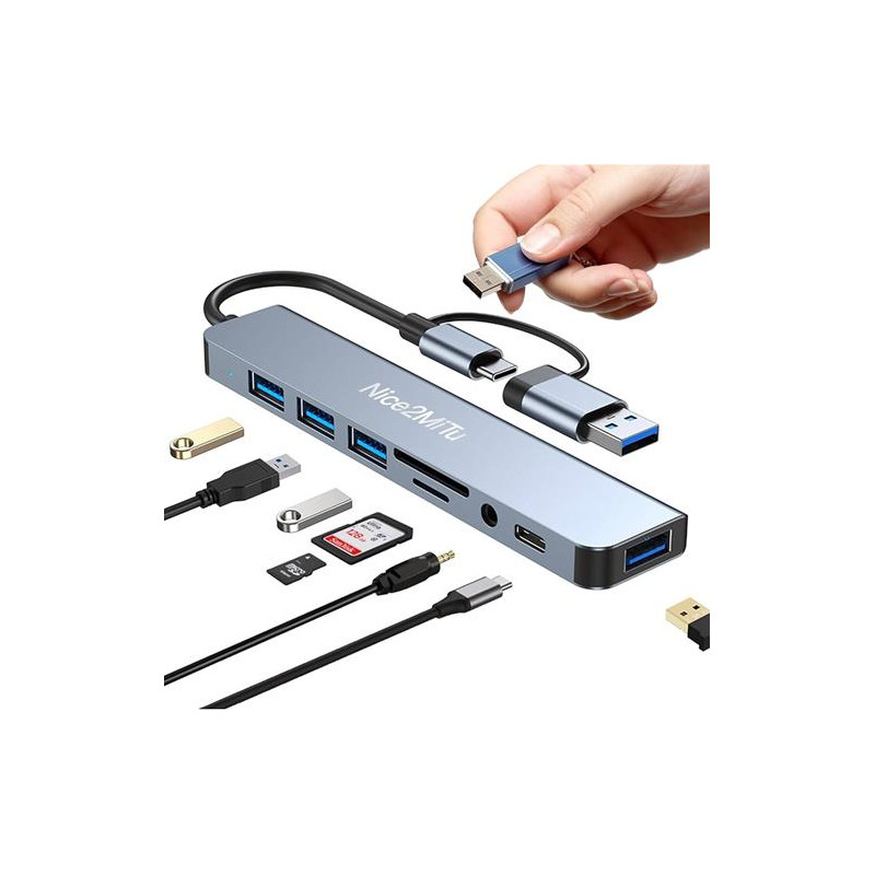 HUB 8 in 1 Type-C Adapter