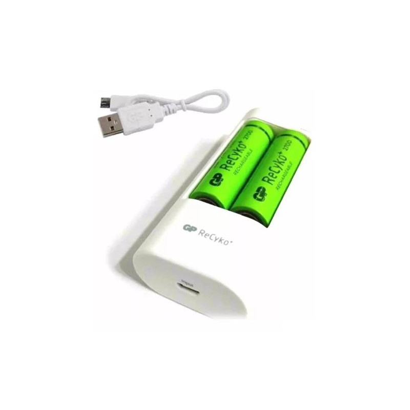 CARGADOR DE PILAS AA/AAAX2+2AAA -400MAH RECYKO