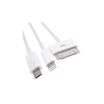 Cargador 3 en 1 1m cable 1000mA