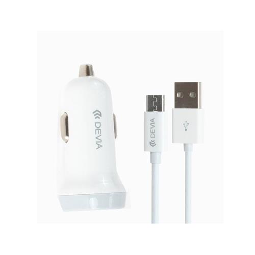 Cargador para auto de cigarrera  Smart Series  Suit para  Android Micro USB  (5V3.1A,2USB )