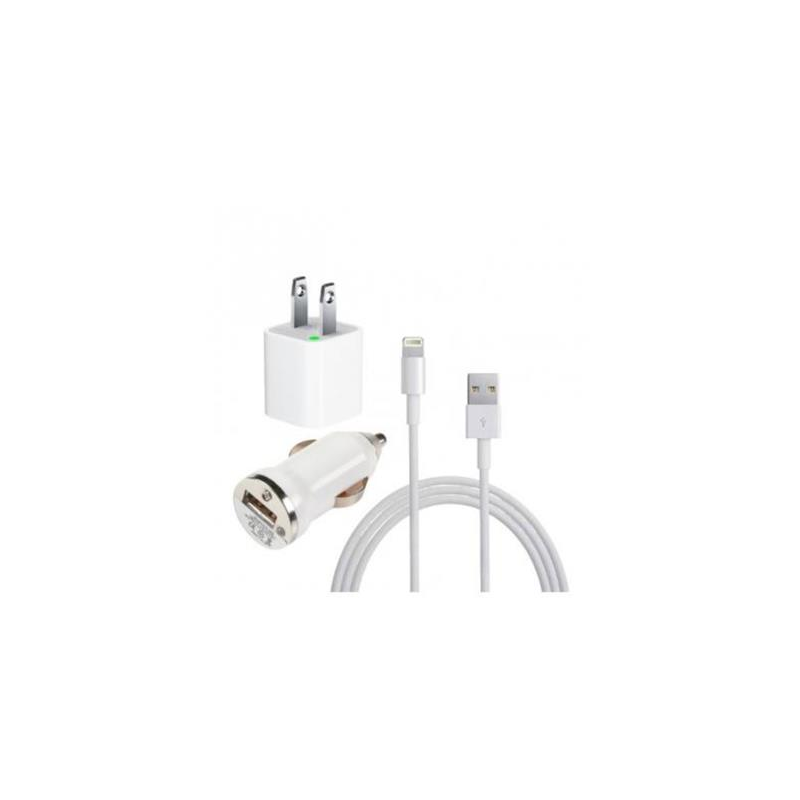 Cargador power adapter 3 en 1 Iphone 5,6 y 7 OCC