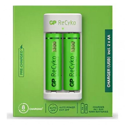 CARGADOR DE PILAS AA/AAA X2 +2 AA-1300 MAH RECYKO