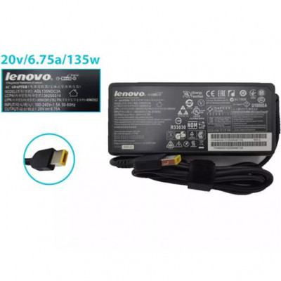 CARGADOR LENOVO 20v/6.75a/135W PLUG RECTANGULAR *ORIGINAL*