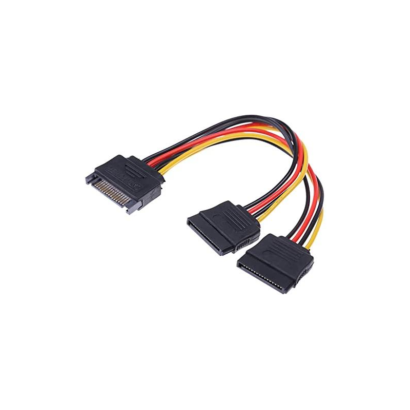 CABLE SPLITTER 1 SATA 2 SATA 15 PINES