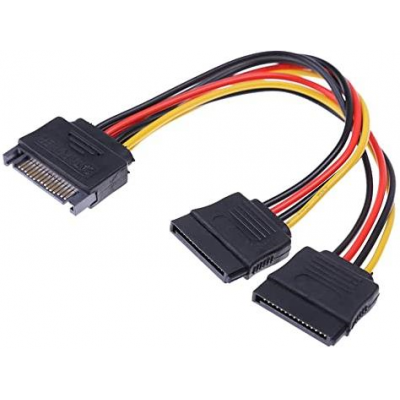 CABLE SPLITTER 1 SATA 2 SATA 15 PINES
