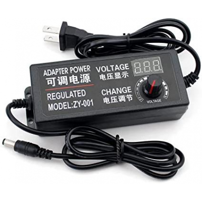 Adaptador eléctrico 3V a 12V 5AaMP c/display