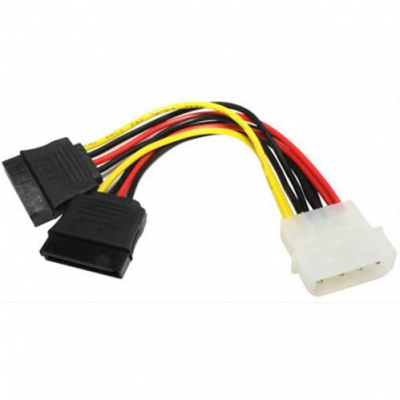 CABLE PODER ANERA  1IDE MACHO A 2SATA 15CM