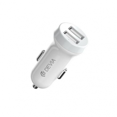 Cargador de cigarrera DEVIA Smart series  para Lightning 5V3.1A 2USB