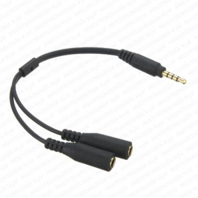 Cable En Y 3.5 Trip A 2 Jack 3.5m 30cm Mic/Aud T/Cordon