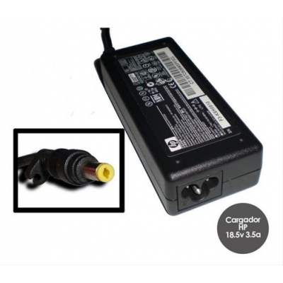 Cargador Hp 18.5v 3.5a Punta Amarilla  4.8*1.7
