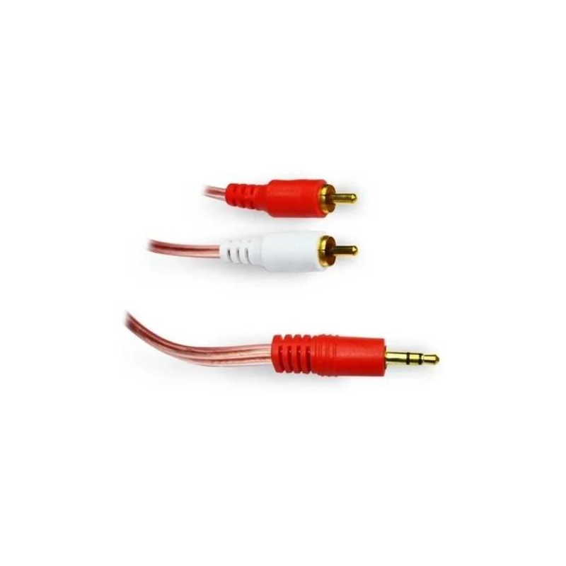 Cable discman  rozados 1.8m 2 rca A JACK 3.5