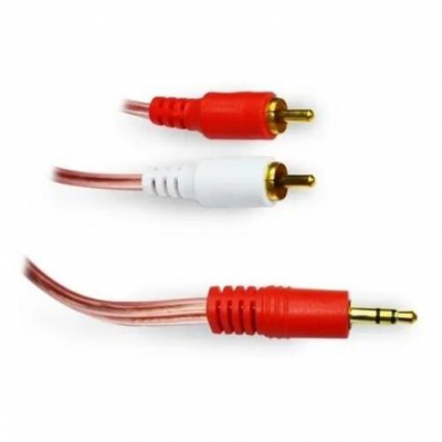 Cable discman  rozados 1.8m 2 rca A JACK 3.5