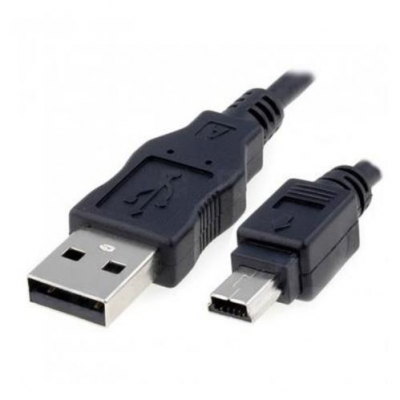 Cable USB a mini Usb 5 pines 1.2M negro (V3)