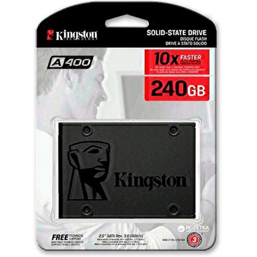 Disco solido SSD A400 240GB Kingston SATA 3 2.5
