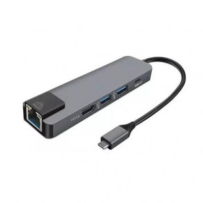 Hub  5 puertos  conexión tipo C