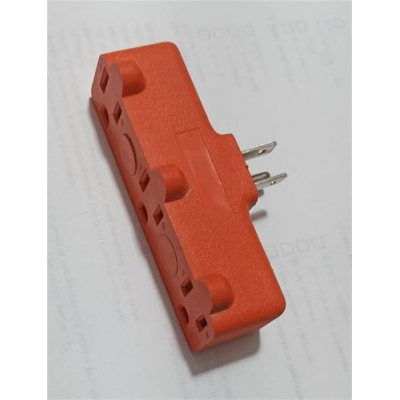 Regleta corta picos pequeña 3 puertos NARANJA