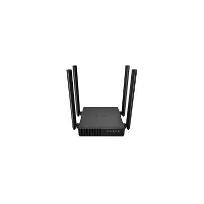 Router Tplink C50 Dual Band Ac1200 Mbps 4 Antenas 4 Ptos Lan Negro