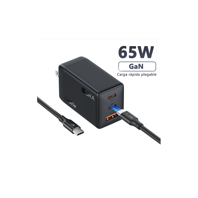 CARGADOR 1HORA Gar322 (punta C USB) 65W