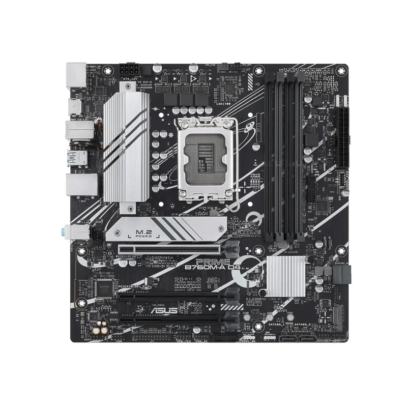 MBO ASUS PRIME B760M-A D4 13VA LGA1700 DDR4-5333 HDMI DP 2M.2 USB3.2 USB-C PCIE4.0 MATX