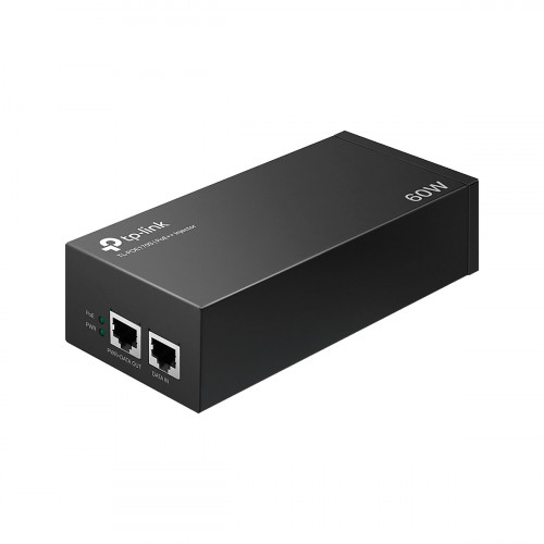ADAPTADOR TP-Link PoE Plus Plus Inyector 2 Puertos Gigabit 60W Plug and Play Power Supply Integ.