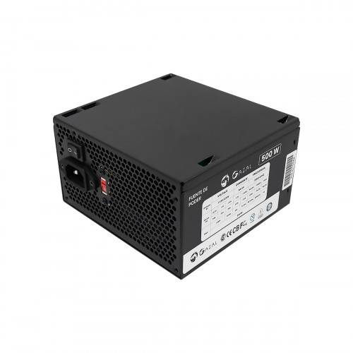 FUENTE DE PODER GAZAL GAMING ATX 500W 24P-8 PIN 110-240V CABLE DE PODER