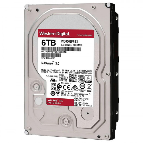 DISCO DURO WESTERN DIGITAL-INTERNO-ROJO PRO-6TB-7200RPM-3.5INC.-24-7-NAS