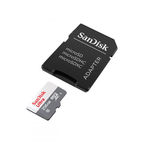 microSDHC SANDISK ULTRA 256GB 100MBs WITH ADAPTER
