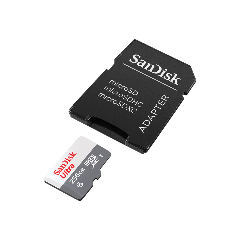 microSDHC SANDISK ULTRA 256GB 100MBs WITH ADAPTER