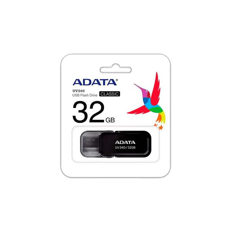 Flash Memory  Adata 32 Gb AUV240 2.0 - NEGRO