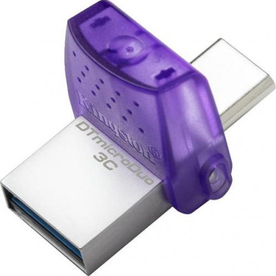 FLASH MEMORY KINGSTON 64GB Data Traveler micro-Duo3CG3 Type-A - C Purple