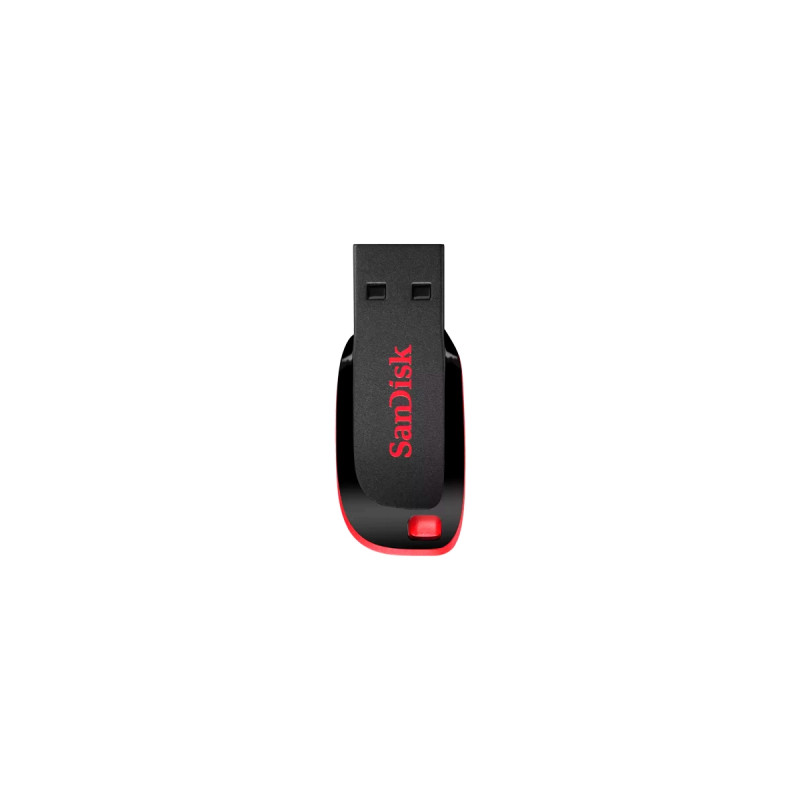 FLASH MEMORY SANDISK 32GB Cruzer Blade USB-A 2.0 Black-Red