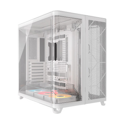CASE CORSAIR ATX TRIPLE CAMARA ARGB AIR 5400 Tempered Glass 2USB3.2 HD-Audio Mid-Tower White