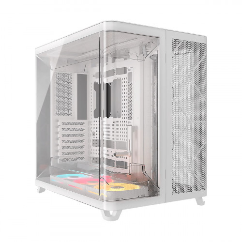 CASE CORSAIR ATX TRIPLE CAMARA AIR 5400 LX-R RGB iCUE LINK Tempered 2USB3.2 HD-Audio Mid-Tower White