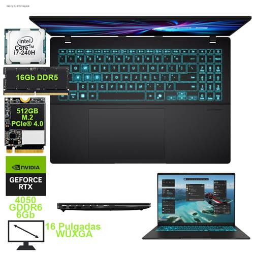 ASUS V3607V RP148 INTEL CORE 5-210H ALM 512G RAM 16G DDR5 16 PULGADAS