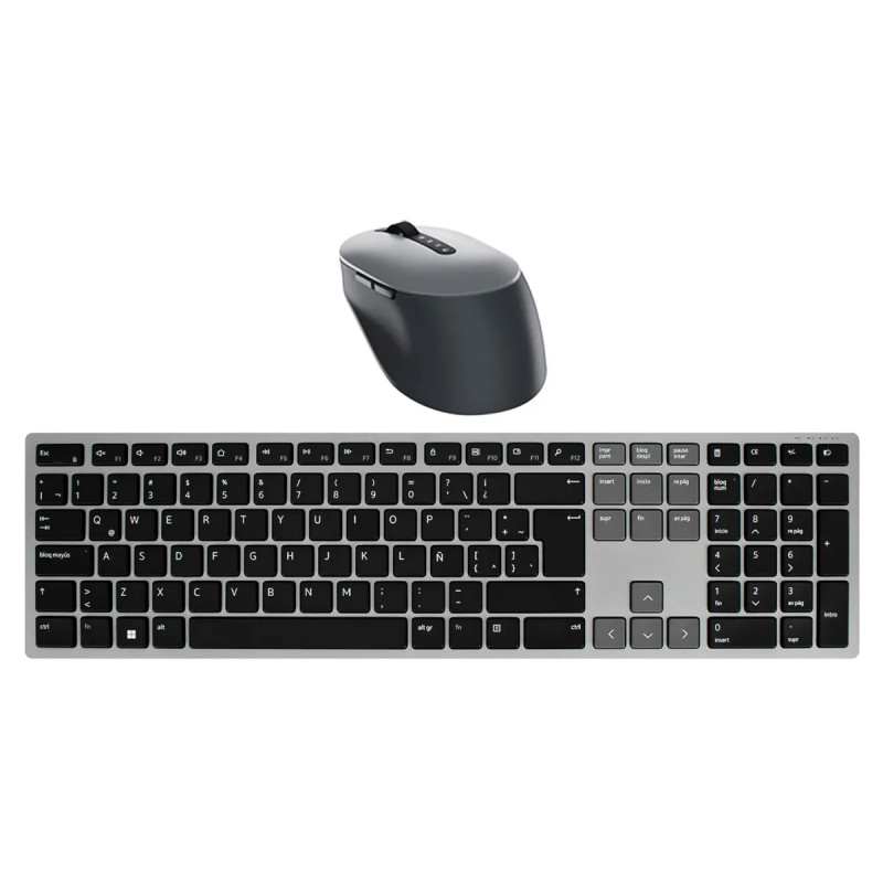 KEYBOARD AND MOUSE DELL MULTI-DEVICE KM-7321W WIRELESS USB GRIS SP