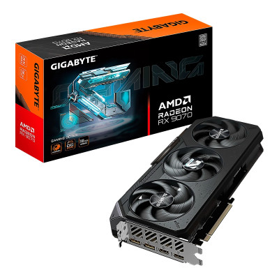 VIDEO GIGABYTE Radeon RX-9070 GAMING OC 16GB 256BIT GDDR6 2DP 2HDMI 3VEN. PCI EXP. 4.0